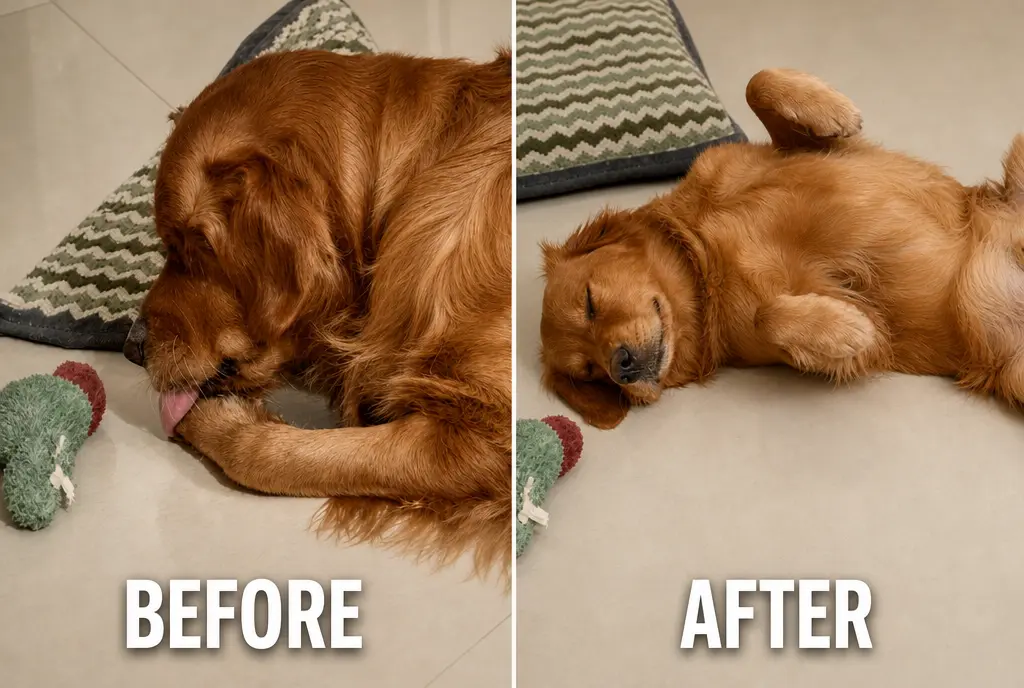 Margaret before and after using the face wash